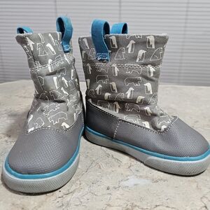See Kai Run Boots Penguins and Bears Print Slip On Size Infant 5